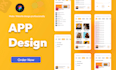 create mobile app design website and app UI UX design in figma
