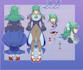 daw a character reference sheet in my style