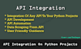 integrate API on your python project or develop API