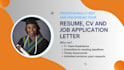 write, proofread and edit your resume, CV and application letter