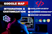 integrate google maps API to your website using javascript