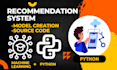 build a personalized recommendation system using python