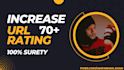 increase URL rating ahrefs ur 70 plus
