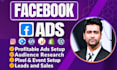 do shopify facebook ads campaign manager and run fb advertising, meta marketing