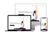 design medical, healthcare, life coach, therapy, yoga, and wellness website