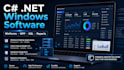 build windows desktop software using c sharp dot net wpf winforms