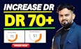 increase domain rating, increase ahrefs dr, increase DR 60 plus