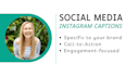 write engaging copy for social media captions