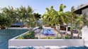 do landscape design with front yard, backyard design, pool, deck, garden design