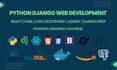 do django, python, react js websites as a full stack developer