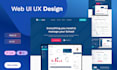 do website UX design in figma, landing page ui ux design, UI UX design