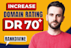 increase ahref domain rating dr, ahref url rating ur, moz domain authority da