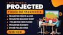 prepare financial statements, forecast, plan, projection, model, profit and loss