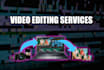 do professional video editing