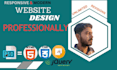 make landing page convert PSD to HTML CSS js