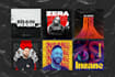 design unique cartoon hip hop music cover art