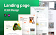 do professional website landing page design in figma