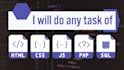 do any task of php, html, css, js and sql