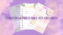 create custom and printable to do lists and note sheets