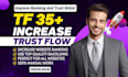 increase your website majestic trust flow tf cf 35 40 plus