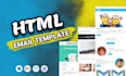 create a responsive HTML email template