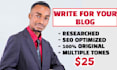 write for your blog site