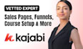design kajabi sales page, kajabi landing page website for kajabi online course