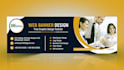 design elegant web banner, fb cover and ads
