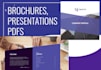 create company presentations and brochures