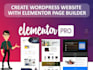 design a wordpress website using elementor