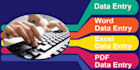 do data entry excel, word, database editing