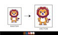 convert raster to vector or raster image to a vector logo