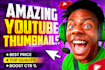 design high quality viral CTR boosting youtube thumbnail