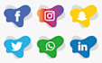 add and setup social media buttons to your website