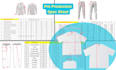 do clothing size chart, critical measurement for manufacture