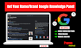 get a perfect google knowledge panel