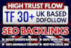 build high trust flow tf UK contextual seo dofollow backlinks