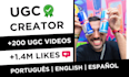 make ugc videos in portuguese from brazil brasil