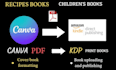 convert canva file into amazon kdp ebook or print,paperback book