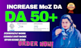 increase moz domain authority with high quality backlinks