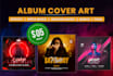 design professional album or single cover art