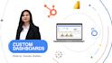 build custom dashboards with looker studio, tableau, power bi, databox, hubspot