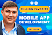 develop custom mobile app for ios and android with scalable backend