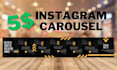 create premium carousel design post