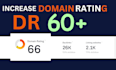 domain rating increase ahrefs DR increase upto 50 plus
