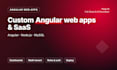 build your custom angular web app or saas dashboard with node and mysql