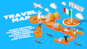 create animated world travel map and edit your video