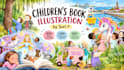 illustrate your childrens book with custom characters and storybook art