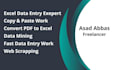 do fast uploading and accurate data entry typing copy paste work