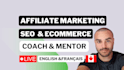 be affiliate marketing, SEO, shopify ecommerce consultant coach mentor expert